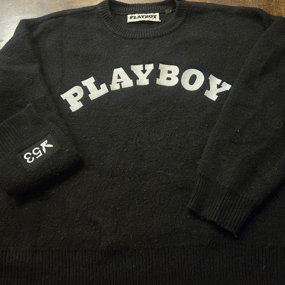 PacSun Black and White Crewneck Sweater
